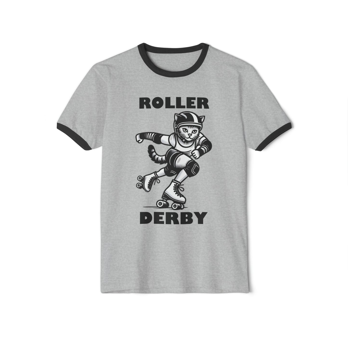 Roller Derby B&W Cat - Unisex