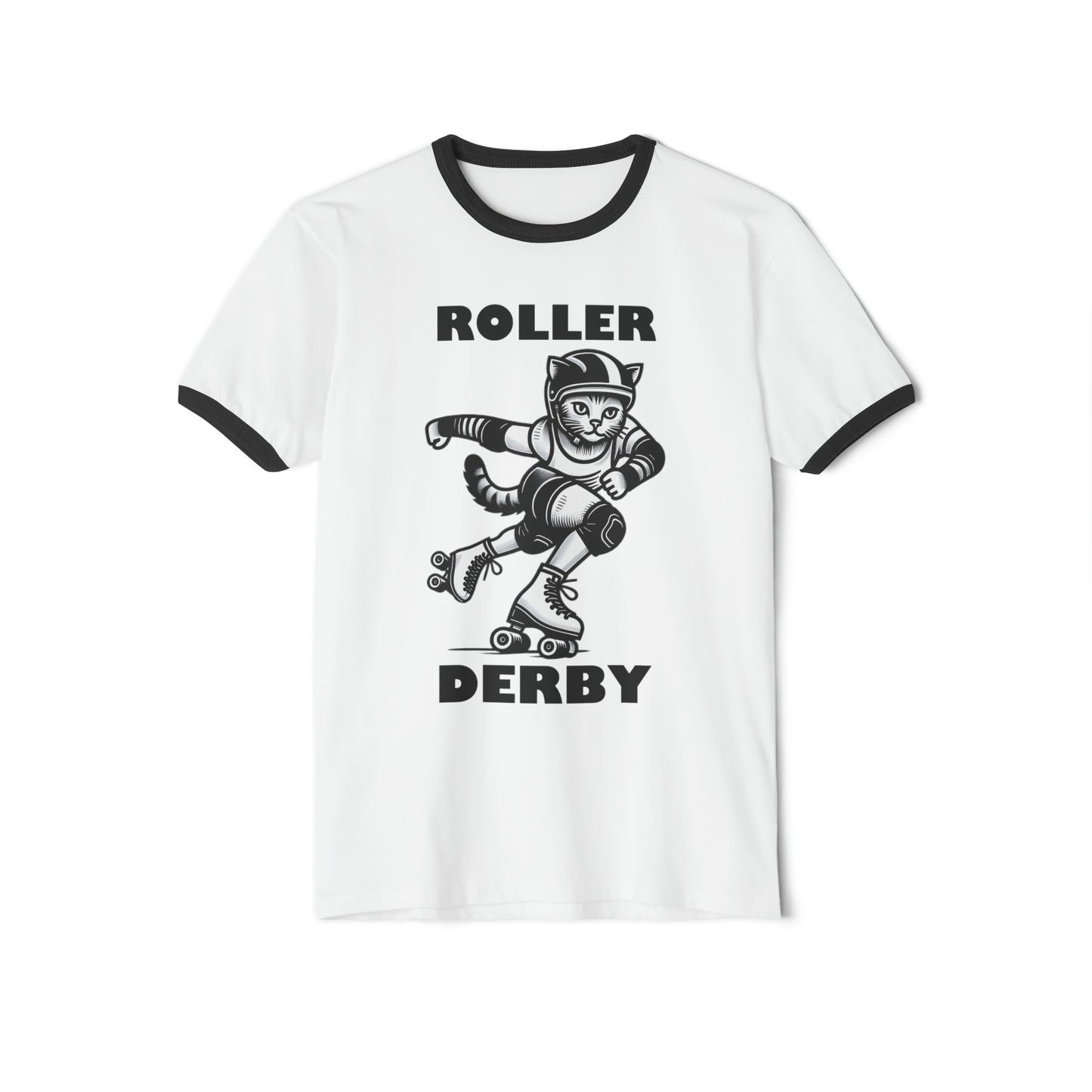 Roller Derby B&W Cat - Unisex